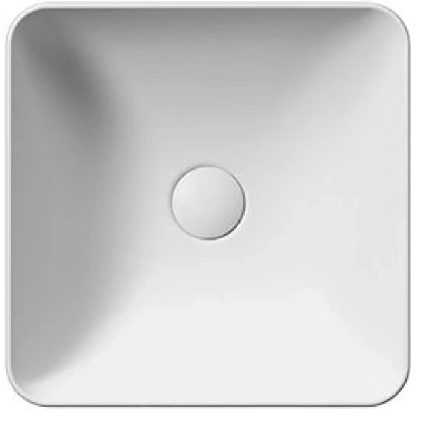 раковина gsi nubes 903809 накладная, 38x38 см, bianco opaco (белый матовый)