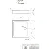 душевой поддон 80×80 см radaway doros c compact sdrc8080-05
