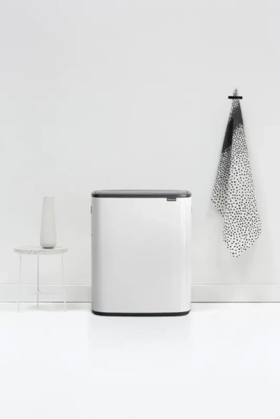 Мусорное ведро Brabantia Bo Touch Bin 221408 30+30 л, белое