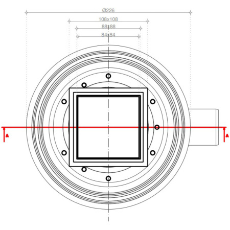 душевой трап 94x94/50 мм pestan confluo standard plate 3 13702564 2 в 1 с основой под плитку