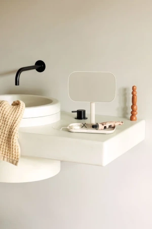 косметическое зеркало brabantia renew 223488 без подсветки, поворотное