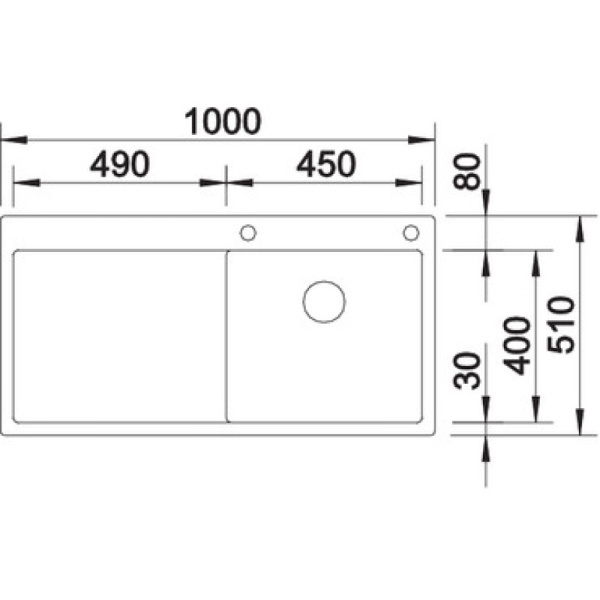 кухонная мойка blanco claron 5 s-if infino нержавеющая сталь 521625