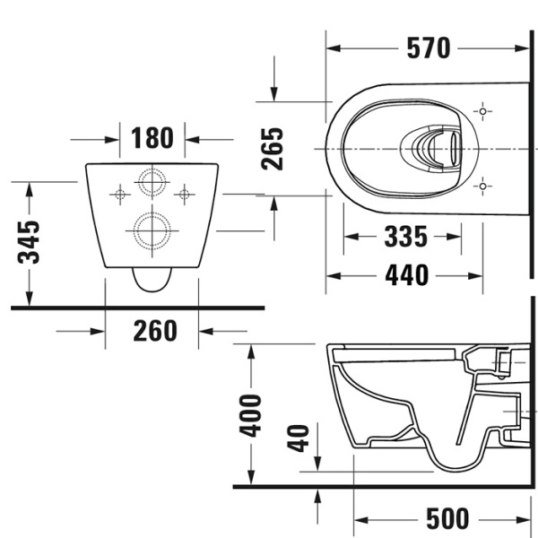 duravit bento starck box унитаз подвесной 373 x 570 mm, безободковый . с сиденьем, белый глянцевый, hygieneglaze