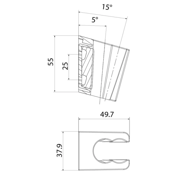 держатель для ручного душа iddis slide 080gl00i53