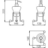 дозатор для жидкого мыла huber croisette 4030.01h.cr