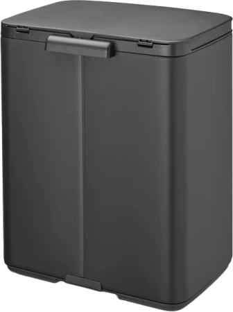 мусорное ведро brabantia bo 233746 12 л, минерально-графитовое