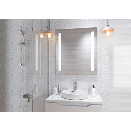 Зеркало 60х80 см Cersanit Base LU-LED020*60-b-Os