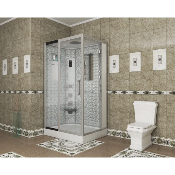 душевая кабина niagara luxe 120x90 ng-7711wl с гидромассажем