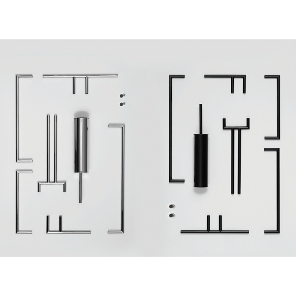 Держатель туалетной бумаги Bertocci Trecento 125 4804 0800 без крышки, DX, цвет: черный матовый