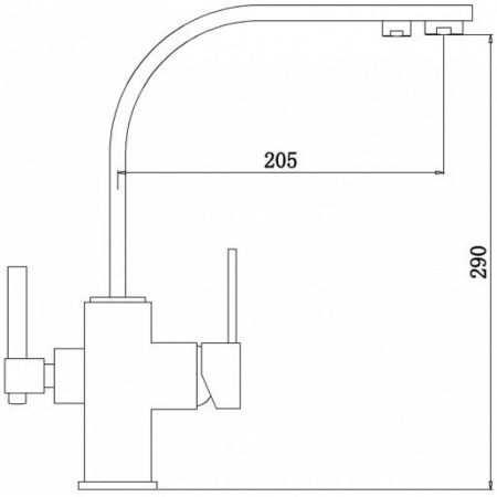 смеситель для кухни zorg sanitary zr 332 yf