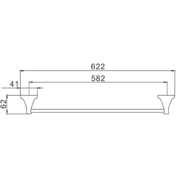 Полотенцедержатель Haiba HB8501 цвет хром