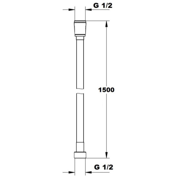 душевой шланг 150 см paffoni zflo071cl