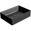 Раковина GSI Kube X 942926 накладная, 50x37 см, Ardesia opaco (Черный матовый)