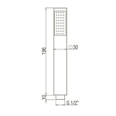 ручной душ paini dax 82cr155 хром