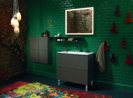 шкаф подвесной duravit l-cube коричневая сосна