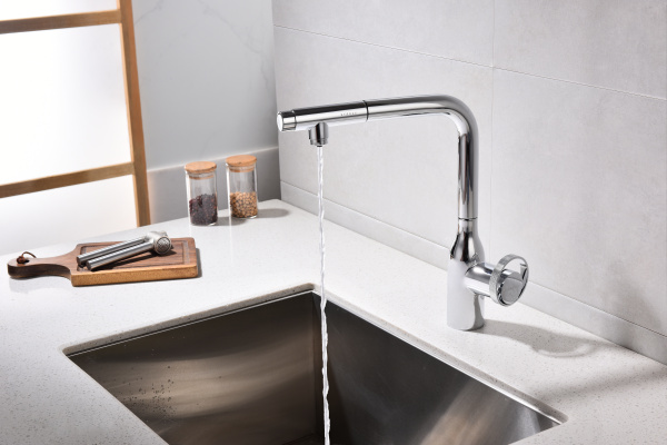 смеситель для кухни с подключением к фильтру paulmark urban ur213104-cr, цвет хром
