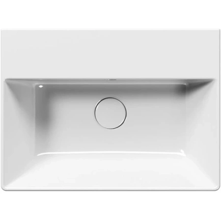 раковина gsi kube x 9447111 подвесная, 50x37 см, bianco lucido (белый глянец)