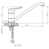 смеситель для кухни esko cairo (ci 05)