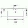 раковина накладная/подвесная duravit vero 0454100070