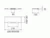 полочка из кристаллина keuco plan 14910 005300 350х8х120 mm