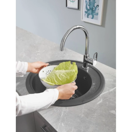 кухонная мойка grohe k200 серый 31656at0