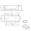 фронтальная панель для ванны am.pm spirit 180 w72a-180-080w-p2 белая