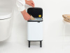 мусорное ведро brabantia bo hi 227042 4 л, белое