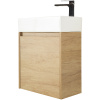 тумба под раковину belbagno kraft mini-500/260-1a-so-rnn-r, цвет rovere nebrasca nature