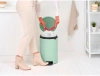 мусорное ведро brabantia newicon 233920 20 л, мятно-голубое