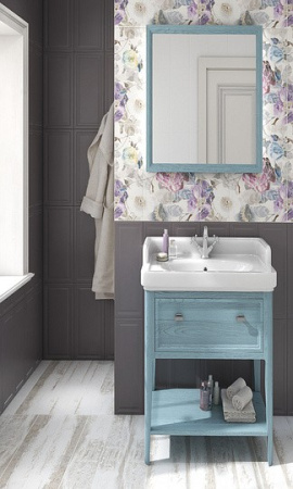 Зеркало Kerama Marazzi Provence 60 синее, с подсветкой
