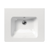 раковина gsi pura 8831111 полувстраиваемая, 60x50 см, bianco lucido (белый глянец)