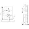 смеситель для ванны bravat prolate p69218cp-3-eng