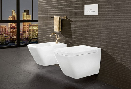 биде подвесное villeroy & boch finion 446500r1 alpin, ceramicplus