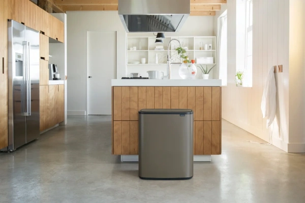 Мусорное ведро Brabantia Bo Touch Bin 221521 30+30 л, платиновое