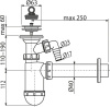 сифон для раковины alcaplast a41p