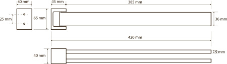 полотенцедержатель bemeta gamma 145804102