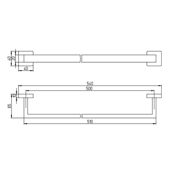 Полотенцедержатель Paini Dax-R 54 84CR002 Хром