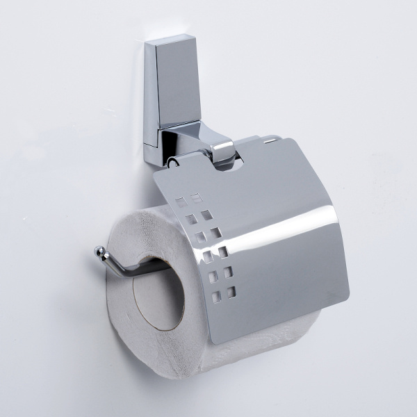 Держатель туалетной бумаги WasserKRAFT Lopau K-6025 с крышкой, цвет хром