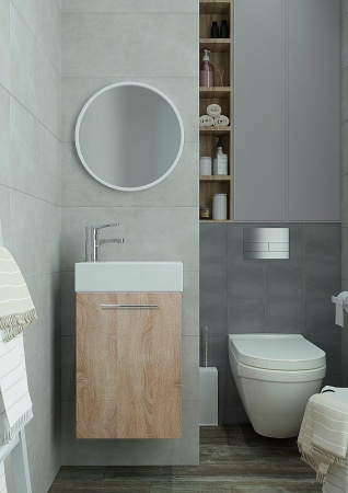 раковина накладная bocchi milano 37 l 1418-001-0126 белая