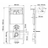 инсталляция berges novum 040245 для унитаза с черной клавишей смыва