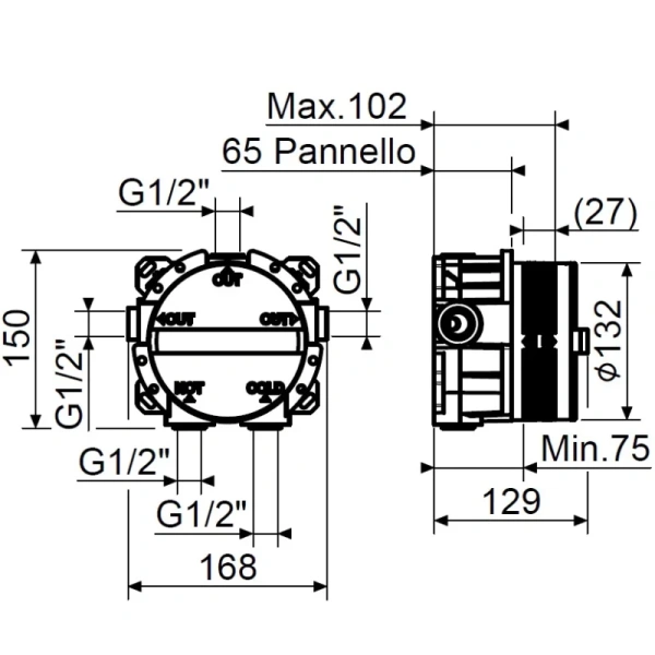 скрытая часть plumberia selection psbox psb003
