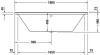 акриловая ванна duravit p3 comforts 180x80 (700377)