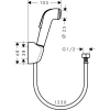 гигиенический душ hansgrohe logisg со смесителем, хром