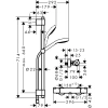 термостат для душа hansgrohe croma select s 27833400