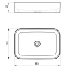 раковина-чаша ravak ceramic r slim 55 см xjx01155002, белая