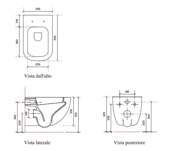 унитаз подвесной galassia plus design 6111