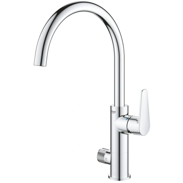 смеситель для кухни с подключением к фильтру grohe blue pure baucurve 31723000