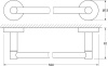 полотенцедержатель 50 см artwelle harmonie har 027