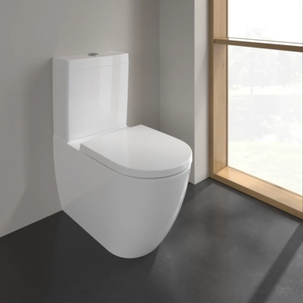 чаша напольного безободкового унитаза villeroy & boch subway 3.0 viclean 4672t001