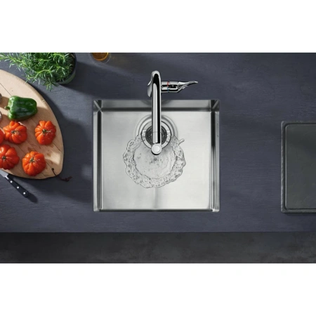 смеситель для кухни hansgrohe metris m71 73801000, хром